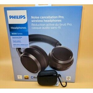 Philips H9505BK Over Ear Wireless Headphones Active Noise Canceling (NIB)